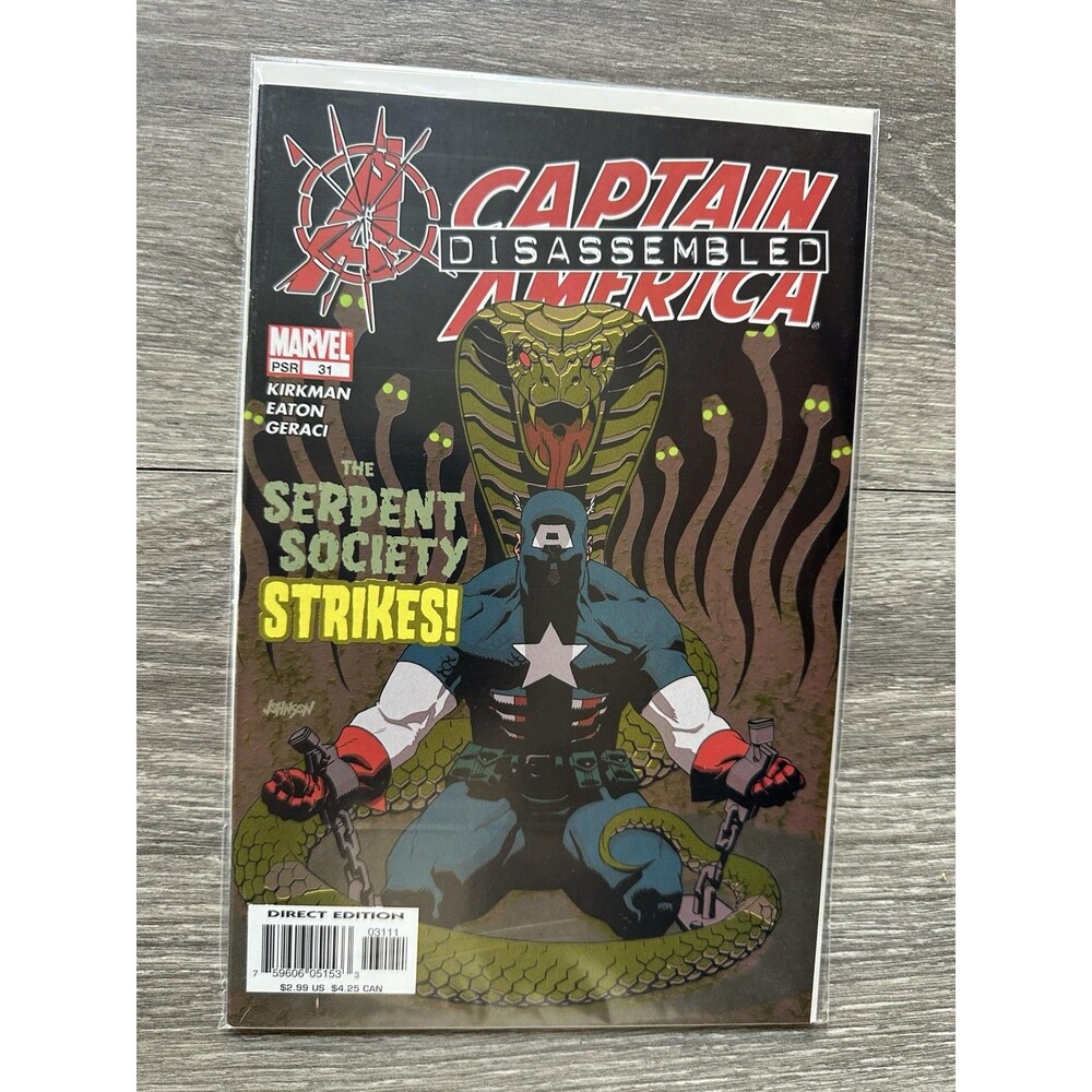 Marvel Em Captain Americat Serpent Society #31 Single Issue Comic Color US